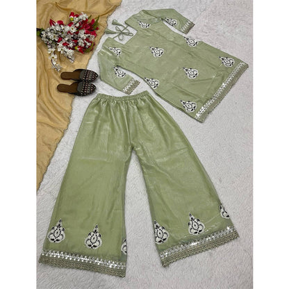 SHAFNUFAB Women's Georgette Ethnic Wear for WomenSemi StitchedSalwarSuit  SF24159