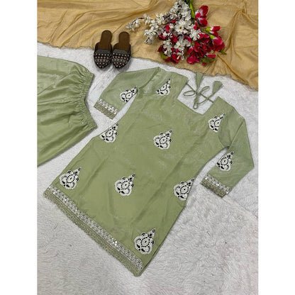 SHAFNUFAB Women's Georgette Ethnic Wear for WomenSemi StitchedSalwarSuit  SF24159