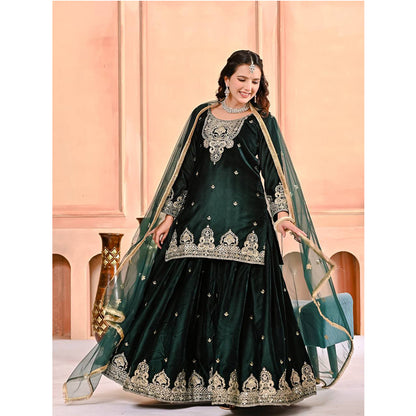 SHAFNUFAB Women's Georgette Ethnic Wear for WomenSemi StitchedSalwarSuit  SF24167