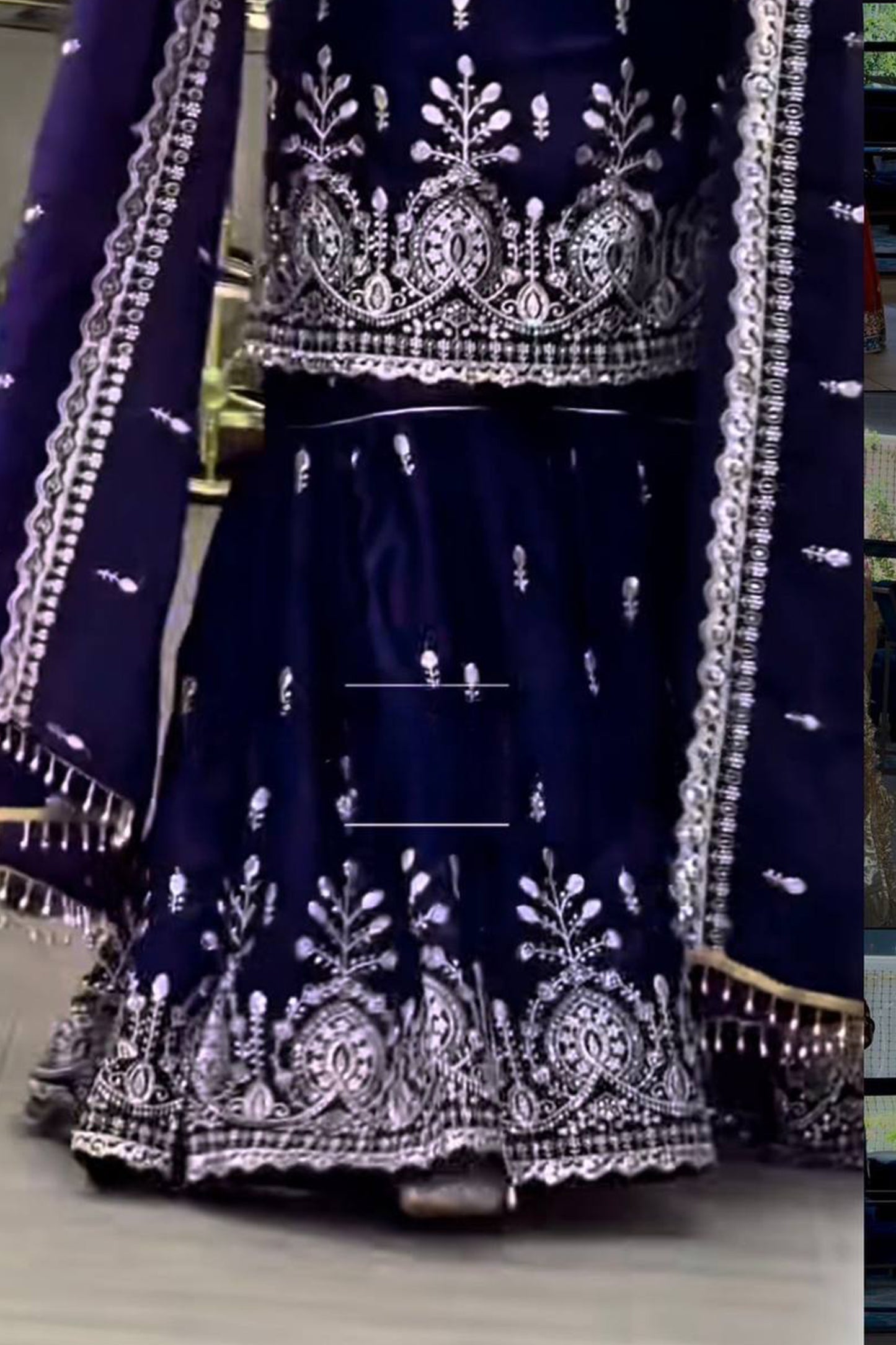 SHAFNUFAB Women's Georgette Ethnic Wear for WomenSemi StitchedSalwarSuit  SF24187