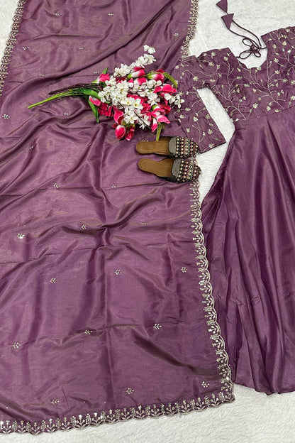 SHAFNUFAB Women's Georgette Ethnic Wear for WomenSemi StitchedSalwarSuit  SF24194