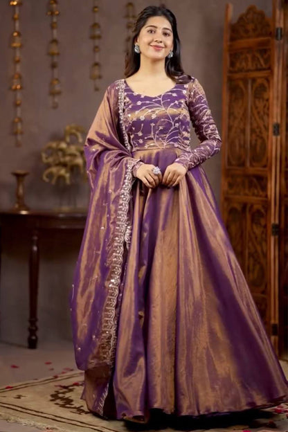 SHAFNUFAB Women's Georgette Ethnic Wear for WomenSemi StitchedSalwarSuit  SF24194