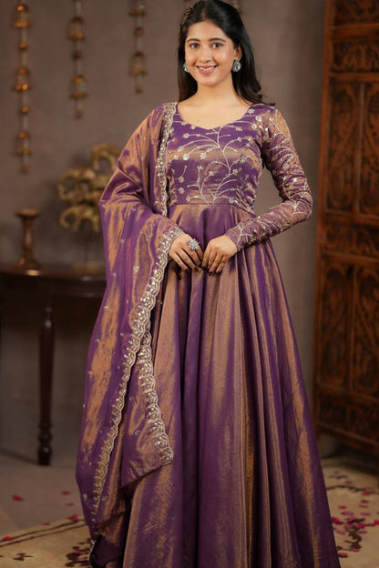 SHAFNUFAB Women's Georgette Ethnic Wear for WomenSemi StitchedSalwarSuit  SF24194