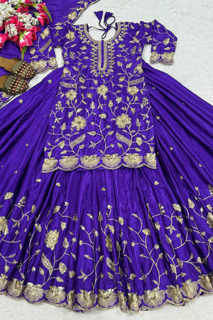 SHAFNUFAB Women's Georgette Ethnic Wear for WomenSemi StitchedSalwarSuit  SF24198