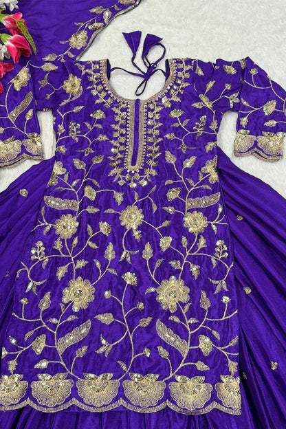 SHAFNUFAB Women's Georgette Ethnic Wear for WomenSemi StitchedSalwarSuit  SF24198