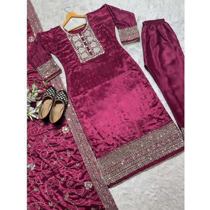 SHAFNUFAB Women's Georgette Ethnic Wear for WomenSemi StitchedSalwarSuit  SF251116