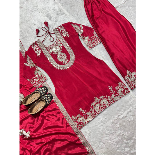 SHAFNUFAB Women's Georgette Ethnic Wear for WomenSemi StitchedSalwarSuit  SF251152
