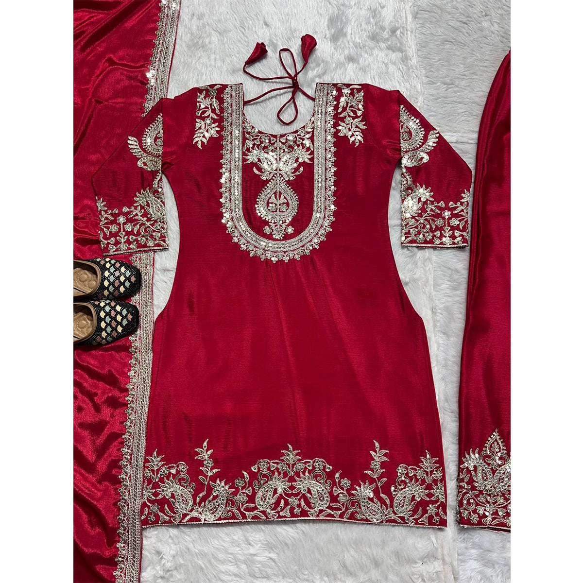 SHAFNUFAB Women's Georgette Ethnic Wear for WomenSemi StitchedSalwarSuit  SF251152