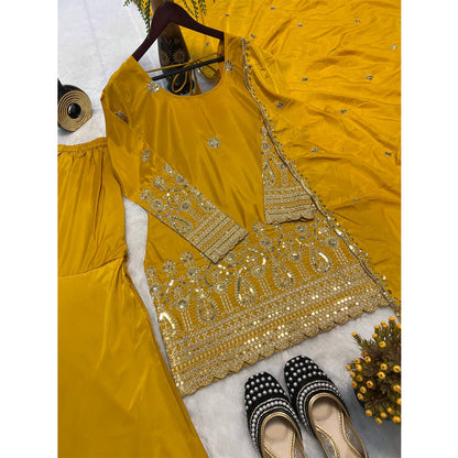SHAFNUFAB Women's Georgette Ethnic Wear for WomenSemi StitchedSalwarSuit  SF251169