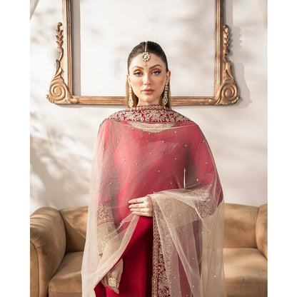 SHAFNUFAB Women's Georgette Ethnic Wear for WomenSemi StitchedSalwarSuit  SF251171