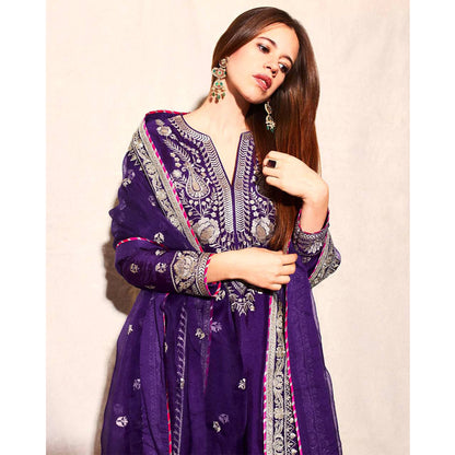 SHAFNUFAB Women's Georgette Ethnic Wear for WomenSemi StitchedSalwarSuit  SF251176