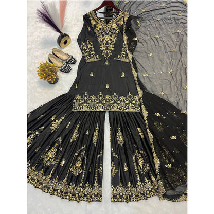 SHAFNUFAB Women's Georgette Ethnic Wear for WomenSemi StitchedSalwarSuit  SF251202