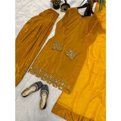 SHAFNUFAB Women's Georgette Ethnic Wear for WomenSemi StitchedSalwarSuit  SF251209