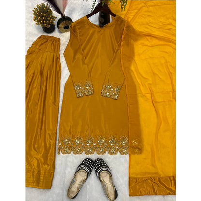 SHAFNUFAB Women's Georgette Ethnic Wear for WomenSemi StitchedSalwarSuit  SF251209