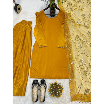 SHAFNUFAB Women's Georgette Ethnic Wear for WomenSemi StitchedSalwarSuit  SF251210