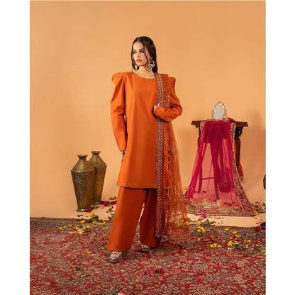 SHAFNUFAB Women's Georgette Ethnic Wear for WomenSemi StitchedSalwarSuit  SF251211