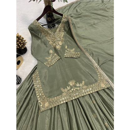 SHAFNUFAB Women's Georgette Ethnic Wear for WomenSemi StitchedSalwarSuit  SF251214
