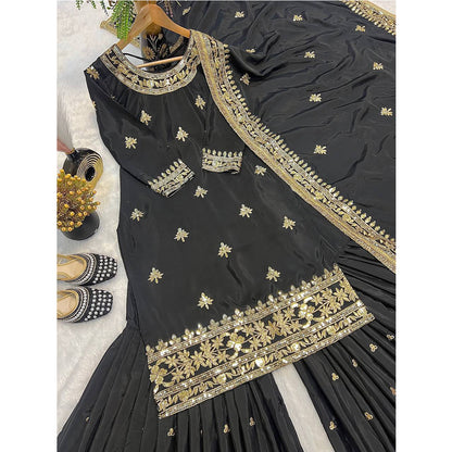 SHAFNUFAB Women's Georgette Ethnic Wear for WomenSemi StitchedSalwarSuit  SF251219