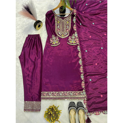 SHAFNUFAB Women's Georgette Ethnic Wear for WomenSemi StitchedSalwarSuit  SF251222