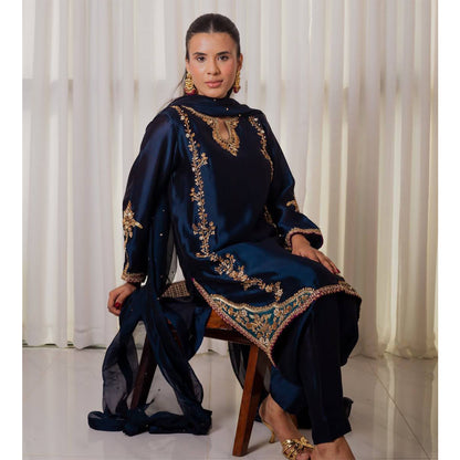 SHAFNUFAB Women's Georgette Ethnic Wear for WomenSemi StitchedSalwarSuit  SF251227