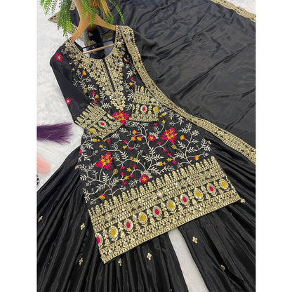 SHAFNUFAB Women's Georgette Ethnic Wear for WomenSemi StitchedSalwarSuit  SF251228