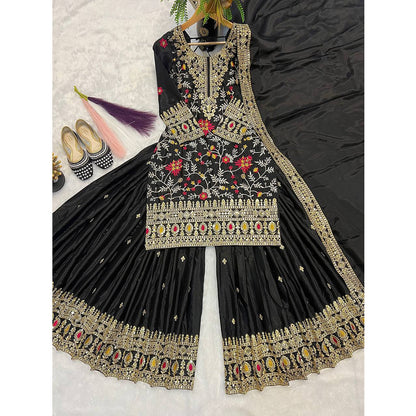 SHAFNUFAB Women's Georgette Ethnic Wear for WomenSemi StitchedSalwarSuit  SF251228