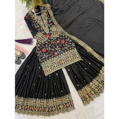 SHAFNUFAB Women's Georgette Ethnic Wear for WomenSemi StitchedSalwarSuit  SF251228