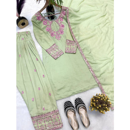 SHAFNUFAB Women's Georgette Ethnic Wear for WomenSemi StitchedSalwarSuit  SF251229