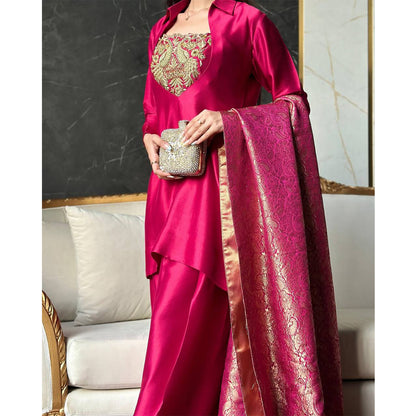 SHAFNUFAB Women's Georgette Ethnic Wear for WomenSemi StitchedSalwarSuit  SF251234