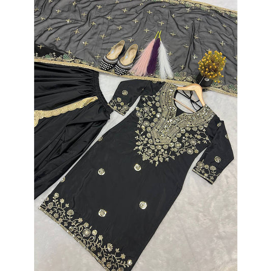 SHAFNUFAB Women's Georgette Ethnic Wear for WomenSemi StitchedSalwarSuit  SF251238