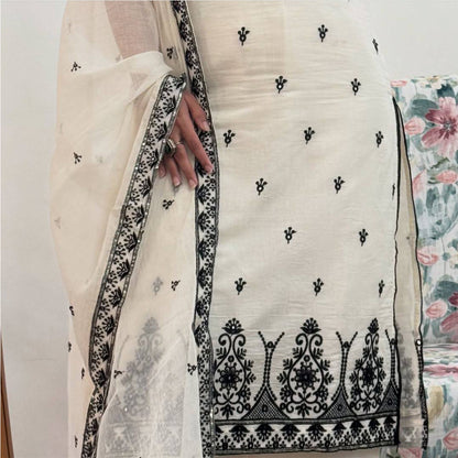 SHAFNUFAB Women's Georgette Ethnic Wear for WomenSemi StitchedSalwarSuit  SF251239