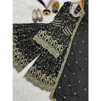 SHAFNUFAB Women's Georgette Ethnic Wear for WomenSemi StitchedSalwarSuit  SF251241
