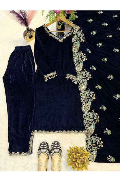 SHAFNUFAB Women's Georgette Ethnic Wear for WomenSemi StitchedSalwarSuit  SF251248