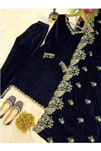 SHAFNUFAB Women's Georgette Ethnic Wear for WomenSemi StitchedSalwarSuit  SF251248