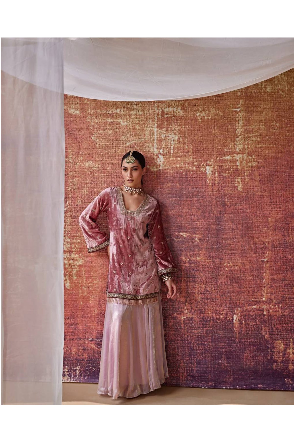 SHAFNUFAB Women's Georgette Ethnic Wear for WomenSemi StitchedSalwarSuit  SF251256