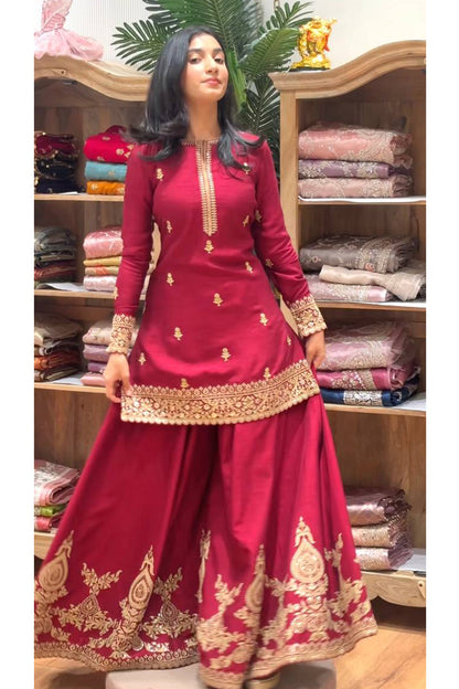 SHAFNUFAB Women's Georgette Ethnic Wear for WomenSemi StitchedSalwarSuit  SF251292