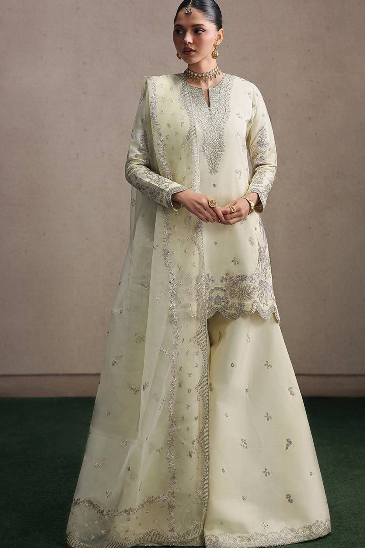 SHAFNUFAB Women's Georgette Ethnic Wear for WomenSemi StitchedSalwarSuit  SF251308