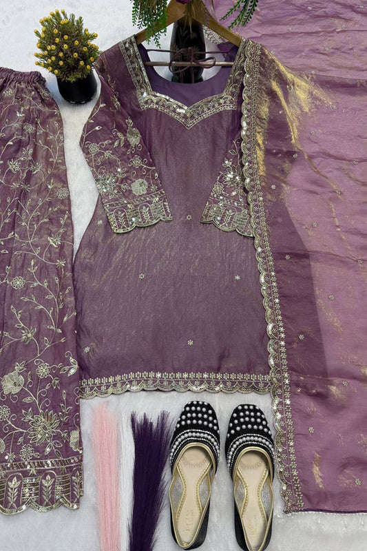 SHAFNUFAB Women's Georgette Ethnic Wear for WomenSemi StitchedSalwarSuit  SF251318