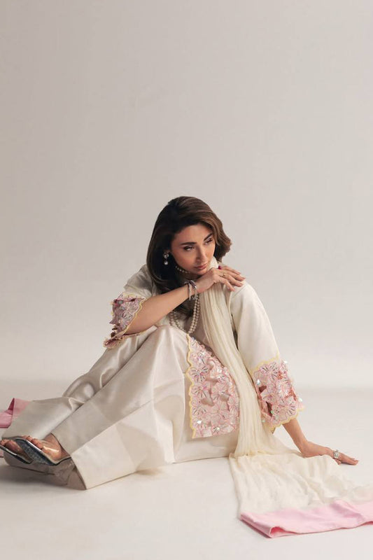SHAFNUFAB Women's Georgette Ethnic Wear for WomenSemi StitchedSalwarSuit  SF251324