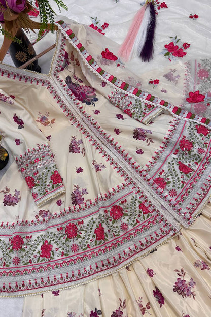 SHAFNUFAB Women's Georgette Ethnic Wear for WomenSemi StitchedSalwarSuit  SF251325