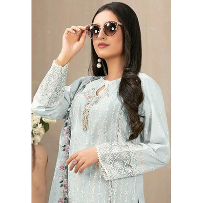 SHAFNUFAB Women's Georgette Ethnic Wear for WomenSemi StitchedSalwarSuit  SF271119
