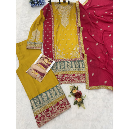 SHAFNUFAB Women's Georgette Ethnic Wear for WomenSemi StitchedSalwarSuit    SF271134