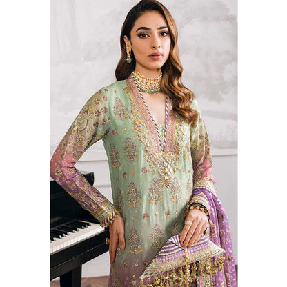 SHAFNUFAB Women's Georgette Ethnic Wear for WomenSemi StitchedSalwarSuit    SF271143