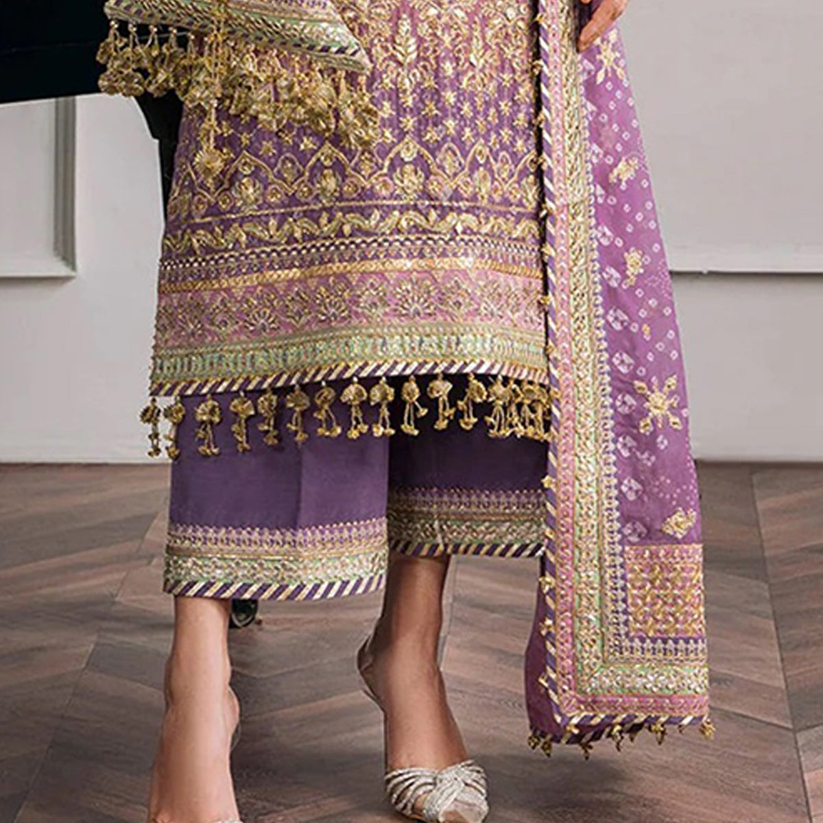 SHAFNUFAB Women's Georgette Ethnic Wear for WomenSemi StitchedSalwarSuit    SF271143
