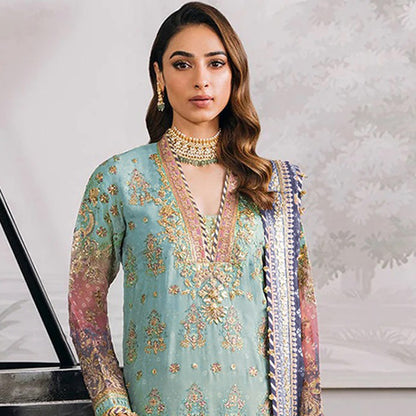 SHAFNUFAB Women's Georgette Ethnic Wear for WomenSemi StitchedSalwarSuit    SF271144