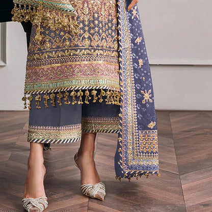 SHAFNUFAB Women's Georgette Ethnic Wear for WomenSemi StitchedSalwarSuit    SF271144