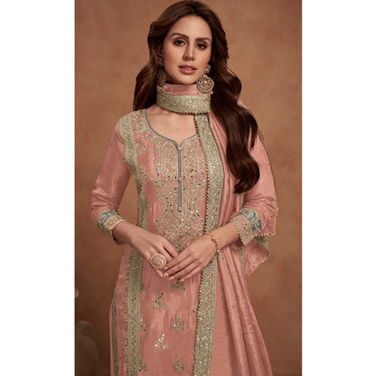 SHAFNUFAB Women's Georgette Ethnic Wear for WomenSemi StitchedSalwarSuit    SF271148
