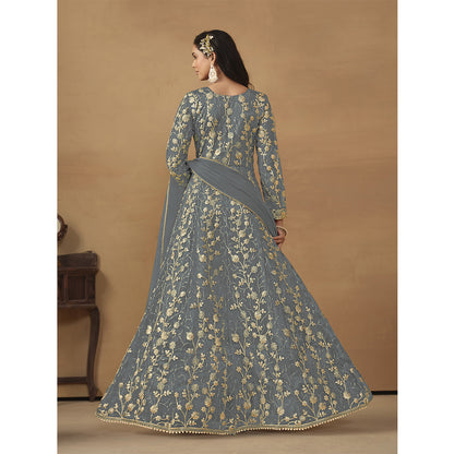 SHAFNUFAB Women's Georgette Ethnic Wear for WomenSemi StitchedSalwarSuit   SF271162