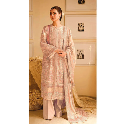 SHAFNUFAB Women's Georgette Ethnic Wear for WomenSemi StitchedSalwarSuit  SF271193