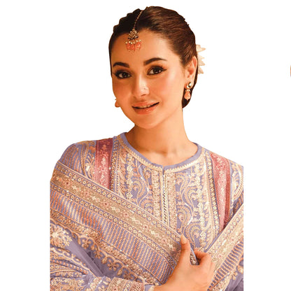 SHAFNUFAB Women's Georgette Ethnic Wear for WomenSemi StitchedSalwarSuit  SF271194